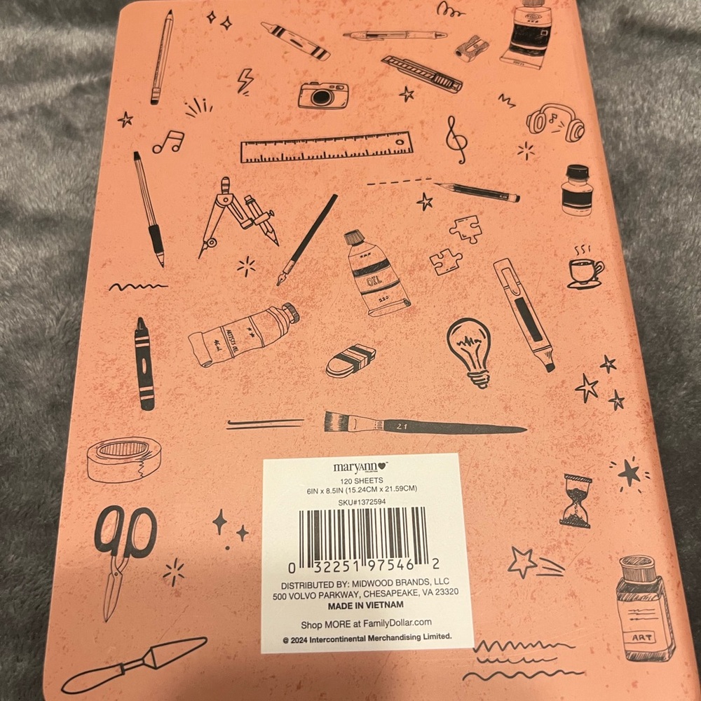 Peach Creative Notebook - Picture 2 of 2